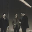 In 1958, left to right, Bruce Stedman, Chief Administrative Officer, U.N. Emergency Force (UNEF) in Gaza; Henry Labouisse, Director, U.N. Relief and Works Agency for Palestine Refugees in the Near East (UNWRA); and U.N. Secretary General Dag Hammerskold. Courtesy of Susan Stedman