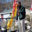 Former State Representative Les Fossel addresses approximately 200 people Saturday, March 9 at a rally protesting legislation on concealed weapon permits. Courtesy of Jessica Beckwith