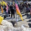 Maine Gun Rights Coalition supporters gather to protest changes in Maine’s concealed weapons permit laws. Courtesy of Jessica Beckwith