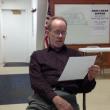 Alna town meeting moderator Chris Cooper announces election results March 15 at the fire station. SUSAN JOHNS/Wiscasset Newspaper