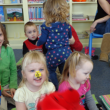 Lots of buzzing going on at the Wiscasset Public Library during Story Time. Courtesy of Wiscasset Public Library