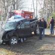 Emergency crews respond to the scene of an accident on Fort Hill Road in Wiscasset April 11. The driver, Frank Boudin is transported to a local hospital with non-life-threatening injuries. KATHY ONORATO/Wiscasset Newspaper
