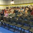 The crowd at the Woolwich annual town meeting on May 8. JOHN MAGUIRE/Wiscasset Newspaper