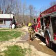 Several area fire departments including Wiscasset’s responded to a basement fire on Middle Road in Dresden. SUSAN JOHNS/Wiscasset Newspaper