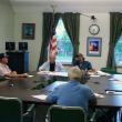 Wiscasset Budget Committee members, clockwise from left, John Merry, Bill Barnes, Norman Guidoboni, Chairman Bob Blagden, Neil Page, Richard Hanson and Ray Soule deliberate June 20. SUSAN JOHNS/Wiscasset Newspaper