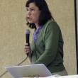 School Board Chairman Hilary Holm addresses state funding questions posed by audience members. JOHN MAGUIRE/Wiscasset Newspaper 