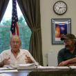 Wiscasset Budget Committee member Norman Guidoboni, left, makes a point during the panel's July 18 meeting. The committee's chairman Bob Blagden listens. SUSAN JOHNS/Wiscasset Newspaper