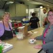 Two hardworking women of Wiscasset, Julie Bellefleur, left, Senior Center Chef and small business owner, and Wiscasset Town Manager Laurie Smith. Courtesy of Dock Schilke