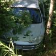 Marjory Whitehurst's car, partially in the Sheepscot River on Head Tide Road in Alna July 5. SUSAN JOHNS/Wiscasset Newspaper