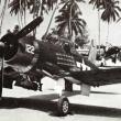 "Ole 122," a VMF 111 Corsair was given a special citation for flying 100 missions with out a mechanical failure. Courtesy of Hilary Heaton