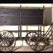 This circa 1800 horse-drawn hearse wagon spent an unknown length of time in a cemetery shed in Alna. The town bought it used in 1820. Courtesy of the Maine State Museum.