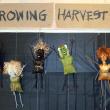The new exhibit of scarecrow sculptures by Diane Walden will be on view in the Education Center. Lobby through Halloween. Courtesy of Barbara Freeman