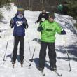 Students skiing at Hidden Valley Nature Center