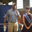 Emcee Andrew Morley with 2023 Top Royal Imij Armstead. Morley noted this was one of Imij’s final events as Top Royal. The Boothbay’s Got Talent competition is at 6 p.m. June 23 at the YMCA. LISA KRISTOFF/Boothbay Register