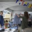 Maine Lobstermen’s Association was on the dock with T’s, sweatshirts, and ball caps for sale. LISA KRISTOFF/Boothbay Register