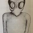 Jack Weiner's drawing of one of his abductors.