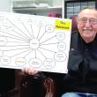David Patch CDR/USN (Ret) holds a chart showing entities Maine Veterans in Need works with to provide emergency help for Maine veterans. JANE CARPENTER/Boothbay Register