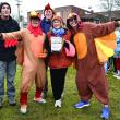 Volunteers and runners spread Thanksgiving cheer before the start of the 2024 Boothbay Region Turkey Trot. FRITZ FREUDENBERGER/Boothbay Register