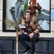 Taking a breather after the 2024 Halloween march in downtown Boothbay Harbor. FRITZ FREUDENBERGER/Boothbay Register