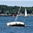 Oops. Guess this boater did not know where to go. Our course Navigating Mid Coast Maine makes chart reading, navigation, and learning the local waters fun and cruising safer and more enjoyable. Courtesy of David Eastwood