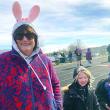 Enjoying Wiscasset’s Easter egg hunt March 30, in rabbit ears and the sun and gusty winds the event usually gets. SUSAN JOHNS/Wiscasset Newspaper 