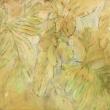 Debra Claffey - "Cut Crystal" - encaustic, oil, pigment stick, graphite, litho crayon on paper on panel. Courtesy of the artist