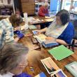 Lincoln Home residents meet monthly to create pastel paintings with Kim Traina. Courtesy photo