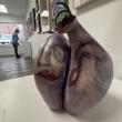 Catherine Gibson's "Beaten Heart" - fiber-clay, stains, found metal, paint and wax.