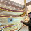 Carpenter Tom Gerhard gives a tour of the Eleanor as part of an event co-hosted by Bristol Shipyard and the Boothbay Region Historical Society. FRITZ FREUDENBERGER/Boothbay Register