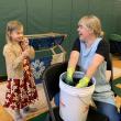 Indigo Sanders-Stoyle, then 7, of Wiscasset watches artist Emily Bell-Hoerth dip and dye in indigo at Wiscasset’s 2024 Earth Day celebration at Wiscasset Community Center. File photo 