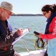  Volunteers with Coastal Rivers’ estuary water quality monitoring program take water samples and measurements to help us understand changing conditions. Photo by Kris Christine
