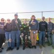 Daniel Harding and crew celebrate his Opening Day win in the Late Models. Jasen Dickey Photography