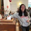 Edgecomb resident Kate Riser votes on Article 15. FRITZ FREUDENBERGER/Boothbay Registe