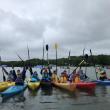 A Knickerbocker Group team on the Damariscotta River during a recent Paddle for a Purpose. Courtesy of Hearty Roots