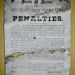 A notice from the late 1890s on display in the meeting room. PHIL DI VECE/Wiscasset Newspaper