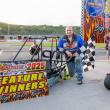 Michael Ramsey in Victory Lane after winning the Champ Kart feature. Jasen Dickey Photography