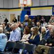 Tom Stoner addresses the library article at the annual town meeting. PHIL DI VECE/Wiscasset Newspaper