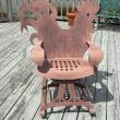 The morning coffee chair for early birds. LISA KRISTOFF/Boothbay Register
