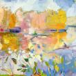 "Rowing on the Charles River, Cambridge" - 36" x 48" - oil on canvas is among Henry Isaacs' new work at Gleason Fine Art.