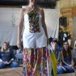 Who needs sequins when you have fishing lures? July Hasch secures three wins with her refashioned white coveralls. ISABELLE CURTIS/Boothbay Register
