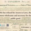 Image of grievance 1 from the Declaration of Independence