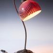 Art Nouveau Lily Pad Base Bronze Table Lamp