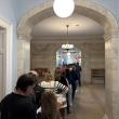 Voters lined up at Portland City Hall for in-person early absentee voting midday on Oct. 28, 2026, waiting more than an hour to cast their ballots. Photo by Emily Bader
