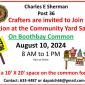 Legion hosting a community Yard Sale and Craft Fair 10 August 2024. Boothbay Common available to all crafter and yard salers! Lets fill the common with great deals! Community-Legion Yard Sale and Craft Fair