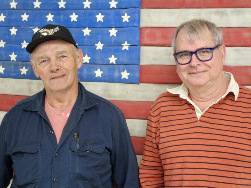 Woolwich voters returned incumbents Dale Chadbourne, left, and Tommy Davis to the select board on election day. PHIL DI VECE/Wiscasset Newspaper