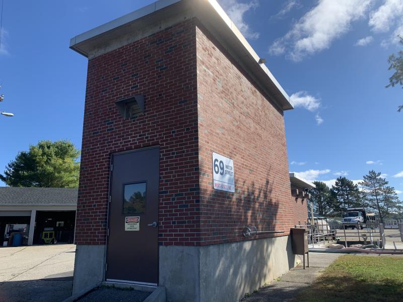 Entrance to Wiscasset’s wastewater treatment plant. File photo 