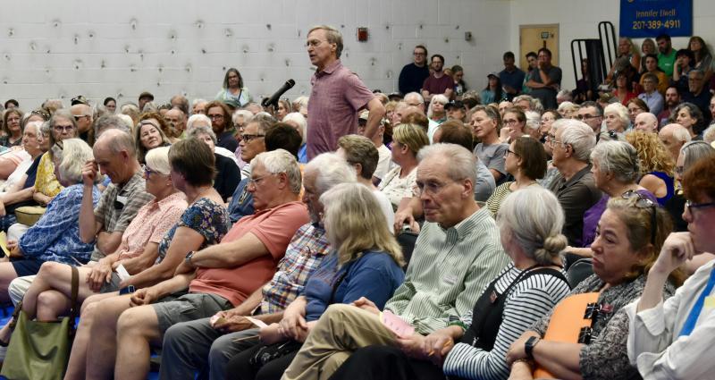 Ted Hoch addresses the audience. PHIL DI VECE/Wiscasset Newspaper