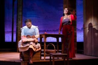 Photo Credit: Jared Morneau Photography
L-R: Jaden Dominique* (Celie) and DeQuina Moore* (Shug Avery) The Color Purple