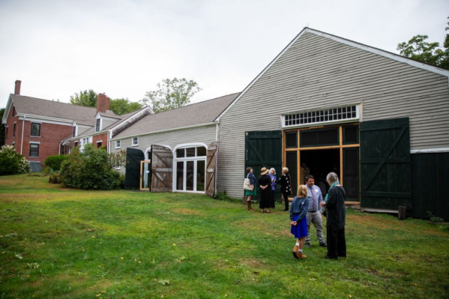 Visitors at the Frances Perkins National Monument. Photo Credit: Kari Herer, courtesy of the Frances Perkins Center.