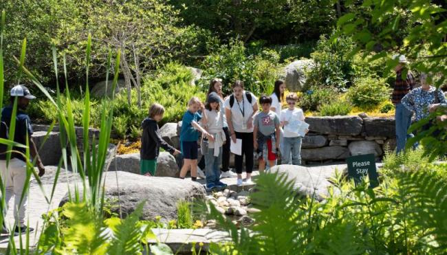    A group enjoying Maine Days in 2025. Image courtesy of Coastal Maine Botanical Gardens.